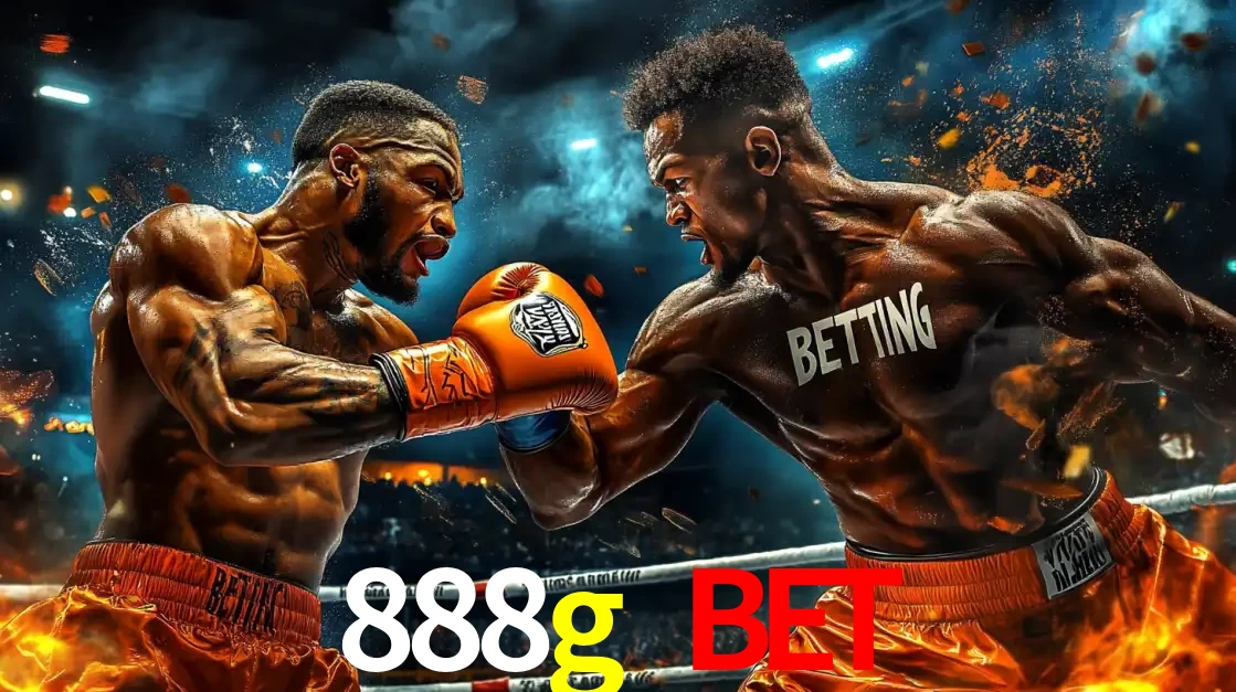Dois boxeadores em uma luta intensa e explosiva, representando a adrenalina e as oportunidades de apostas em esportes de combate disponíveis na plataforma 888g bet.