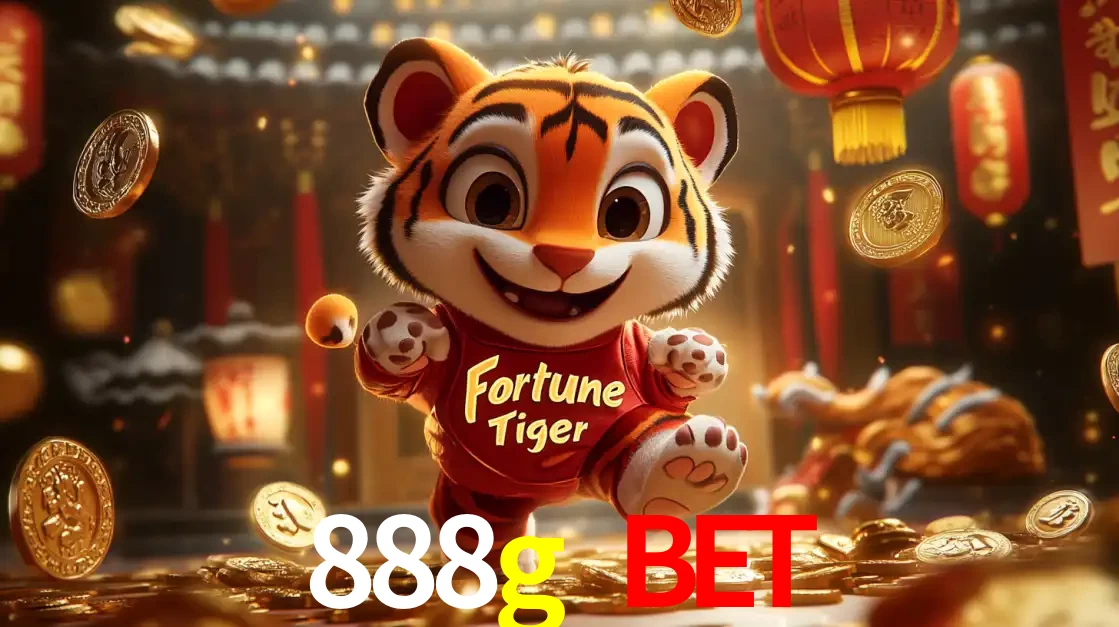 O alegre personagem do Fortune Tiger correndo sobre um caminho de moedas de ouro, simbolizando os grandes prêmios e a diversão do popular jogo de slot do 888g bet.