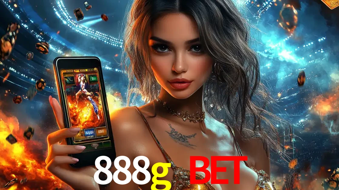 Mulher segurando um celular com um jogo de slot em destaque, tendo como fundo um estádio vibrante, simbolizando a emoção de jogar no cassino móvel 888g bet.